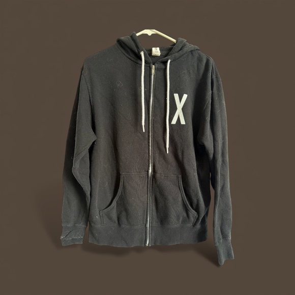 Tegan And Sara Con X Zip Up Hoodie Black Medium - Picture 2 of 3